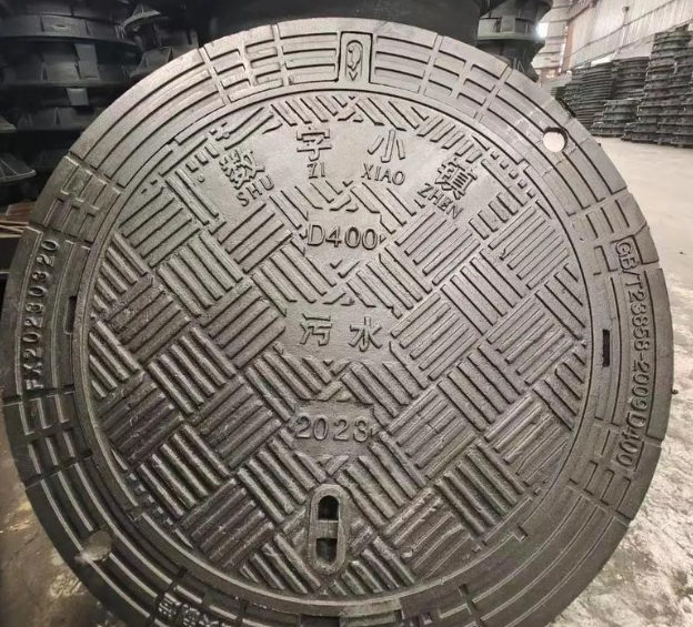 沙洋球墨铸铁防沉降井盖展示